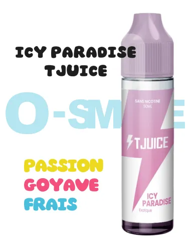 Icy Paradise "Passion, Goyave, Frais" 50ml - TJuice Icy Paradise "Passion, Goyave, Frais" 50ml - TJuice