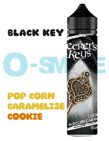 Black Key "Pop Corn caramelisé, Cookie "- 50ml by Secret's LAb Black Key "Pop Corn caramelisé, Cookie "- 50ml by Secret's LAb