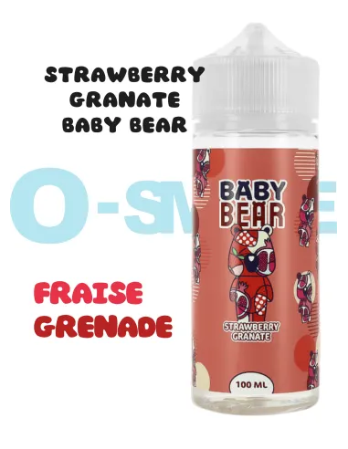 Strawberry Granate "Fraise, grenade"- 100ml - Baby Bear by Secret's LAb Strawberry Granate "Fraise, grenade"- 100ml - Baby Bear by Secret's LAb