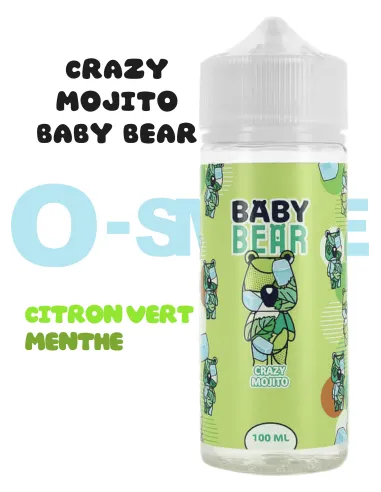 Crazy Mojito "Citron vert, menthe" 100ml - Baby Bear by Secret's LAb Crazy Mojito "Citron vert, menthe" 100ml - Baby Bear by Secret's LAb