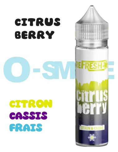 Citrus Berry - Refresh - 50ml 0mg "cassis, citronnade, frais" chez osmoke Citrus Berry - Refresh - 50ml 0mg "cassis, citronnade, frais" chez osmoke