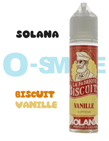 E-liquide La fabrique à biscuit Vanille Solana E-liquide La fabrique à biscuit Vanille Solana