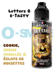 Cookie, Crème vanillée & éclats de noisettes - Letters B - 100 ml