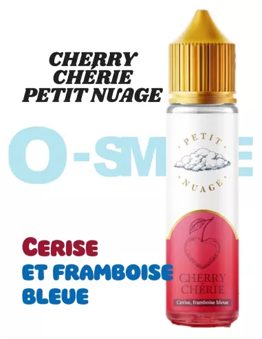 Cherry Chérie - "Cerise et Framboise bleue" - Petit Nuage - 50ml Cherry Chérie - "Cerise et Framboise bleue" - Petit Nuage - 50ml