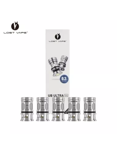 Résistances UB Ultra V4 M8-M7-M6 Coil V4 (5pcs) - Lost Vape Résistances UB Ultra V4 M8-M7-M6 Coil V4 (5pcs) - Lost Vape