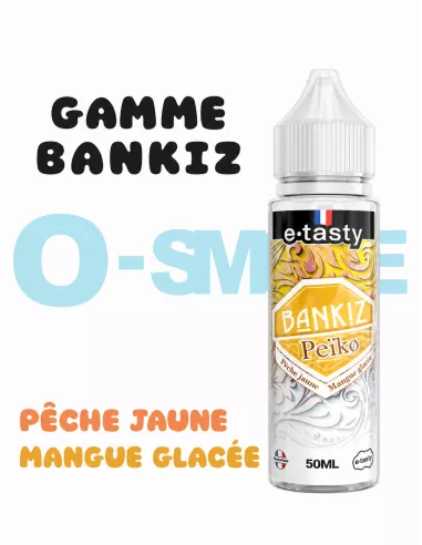 Bankiz - Peiko "Pêche jaune, mangue glacée" - E-Tasty 50ml Bankiz - Peiko "Pêche jaune, mangue glacée" - E-Tasty 50ml
