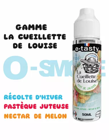 Vert de Jalousie "Récolte d'hiver : Pastèque juteuse, nectar de melon, 5% de frais" - La cueillette de Louise - Etasty 50 ML