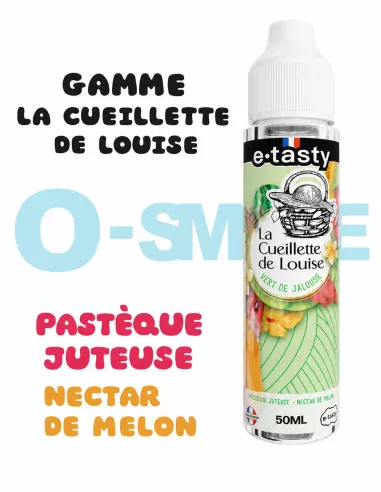 Vert de Jalousie "Pastèque juteuse, nectar de melon" - La cueillette de Louise - Etasty 50 ML Vert de Jalousie "Pastèque juteuse, nectar de melon" - La cueillette de Louise - Etasty 50 ML