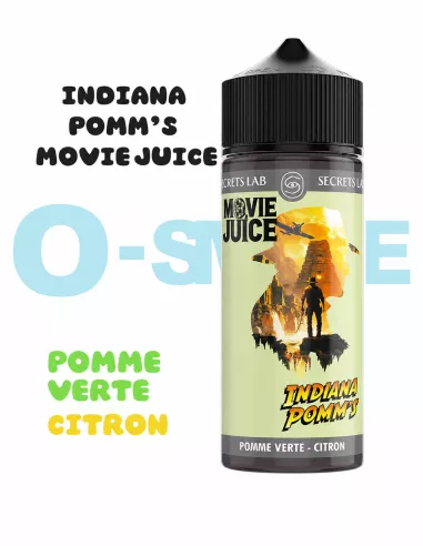 Indiana Pomm's "Pomme Verte - Citron"- 100ml - Movie Juice by Secret's LAb