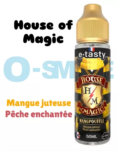 Mangpouffle "Mangue juteuse, Pêche enchantée" - House of Magic - Etasty 50ml Mangpouffle "Mangue juteuse, Pêche enchantée" - House of Magic - Etasty 50ml
