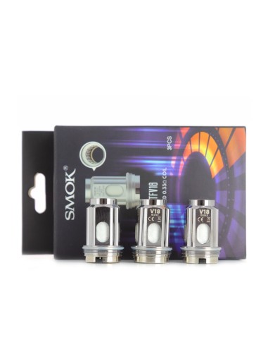 Résistances TFV18 double coil par 3 - Smoktech Résistances TFV18 double coil par 3 - Smoktech