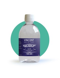 Base neutre DIY Vincent dans les vapes - 500ML