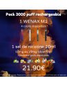 Pack Nomad: Wenax M1 + liquide 10 ml au choix.