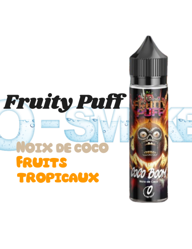 Cocoboom Fruity Puff 50ml "Noix de Coco, Fruit Tropicaux" - Plume