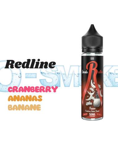 Chez Osmoke Pourpre "cranberry, ananas, banane" Redline par Osmoke 50mL