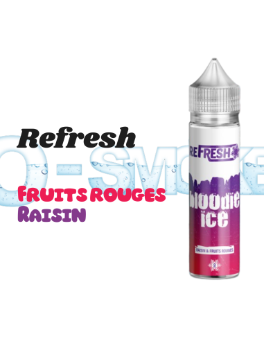 Bloodie Ice - Refresh - 50ml 0mg "raisin, fruits rouges, frais" chez osmoke