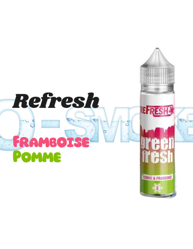Green Fresh "pomme, framboise, frais" - Refresh 50ml chez osmoke