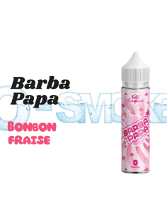 Barbapapa - Le Petit Confiseur " barbe a papa, bonbon fraise " - 50ml 0mg chez osmoke