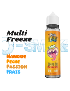 Tireboulette Multi Freeze "Mangue, Pêche, Passion, Fraicheur" 50ml 0mg - Liquideo