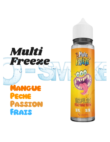 Tireboulette Multi Freeze "Mangue, Pêche, Passion, Fraicheur" 50ml 0mg - Liquideo
