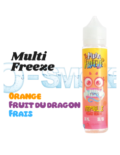 Fripouille Multi Freeze "Orange, Fruit du dragon, Fraicheur" 50ml 0mg - Liquideo