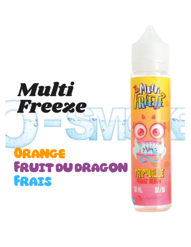 Fripouille Multi Freeze "Orange, Fruit du dragon, Fraicheur" 50ml 0mg - Liquideo