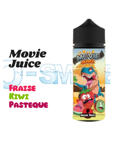 Jurassic Fruits "Fraise rouge, Kiwi, Pastèque"- 100ml - Movie Juice by Secret's LAb