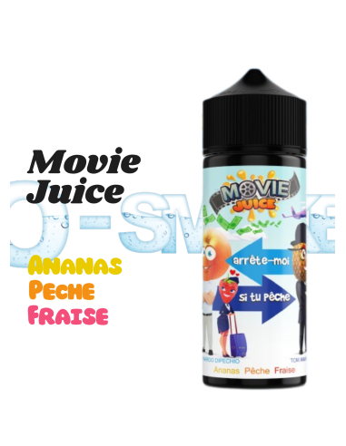 Arrête moi si tu Pêche "Ananas, Pêche, Fraise"- 100ml - Movie Juice by Secret's LAb