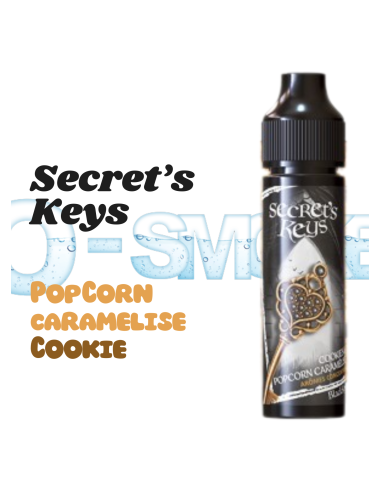 Black Key "Pop Corn caramelisé, Cookie "- 50ml by Secret's LAb