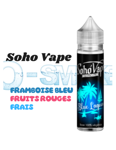 Blue lagoon "framboise bleu, fruit rouge, frais ... " VIP chez Osmoke