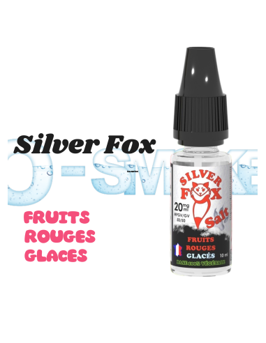 Silver Fox sel de nicotine "fruits rouges glacés" puff saveur - VIP 10ml