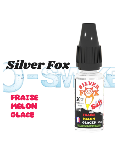 Silver Fox sel de nicotine "fraise melon glacé" puff saveur - VIP 10ml