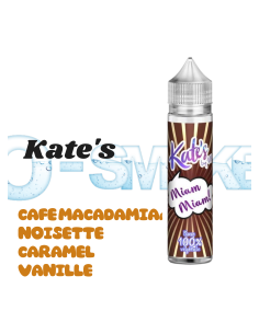chez osmoke miam miam "cafe, macadamia, noisette, caramel, vanille" kate's - vip 50ml