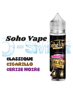 chez osmoke julieta "classique cigarillo, cerise noire" - vip 50ml- vap in paris