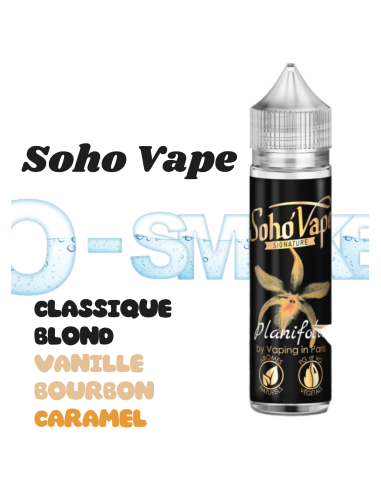 chez osmoke le planifolia "classique blond, vanille bourbon, caramel" - vaping in paris