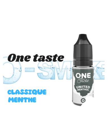 United menthol 10ml " classique et menthe " One taste