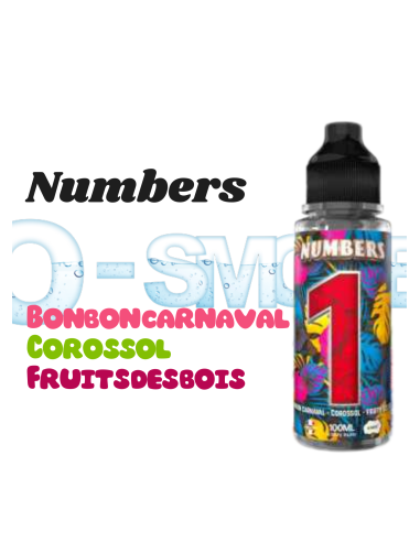 NUMBERS 1 "BONBON CARNAVAL, COROSSOL, FRUITS DES BOIS" - 100ml Etasty