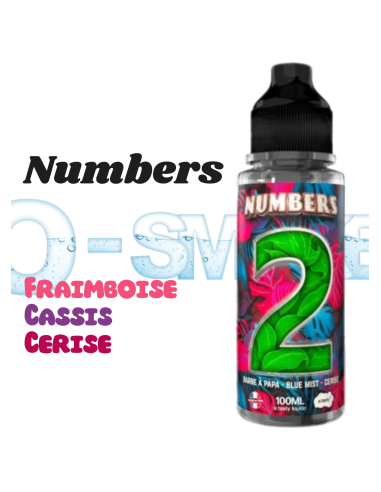NUMBERS 2 "FRAMBOISE, CASSIS, CERISE.." - 100ml Etasty