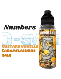 NUMBERS 5 "CUSTARD VANILLE, CARAMEL BEURRE SALÉ" - 100ml Etasty