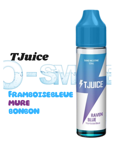 Raven Blue "Framboise bleue, mûre, bonbon" 50ml - TJuice