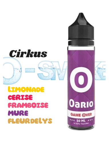 Oario "Limonade cerise, framboise, mûres, fleur de Lys" - Game Over Etasty 50ml