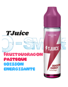 Dragon Energy "Fruit du dragon, pastèque, boisson énergisante" 50ml - TJuice