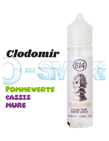 Clodomir "Pomme verte, cassis, mûre" 50ml - Gamme 814 Vincent dans les vapes