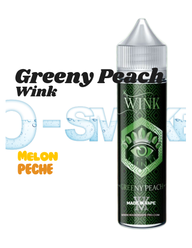 Greeny Peach - "Melon, Pêche" - Gamme WINK - Made in Vape