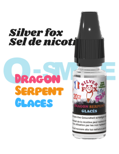 Silver Fox sel de nicotine "Dragon, serpent, Glacés" puff saveur - VIP 10ml