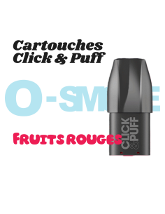 Cartouches Click & Puff "Fruits Rouges" - X Bar