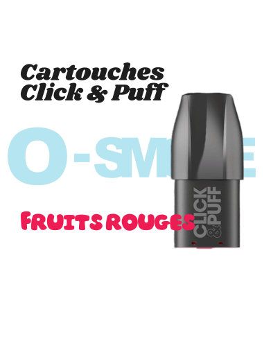 Cartouches Click & Puff "Fruits Rouges" - X Bar