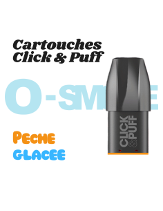 Cartouches Click & Puff "Pêche glacée" - X Bar