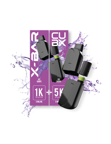 Cartouches CUB-X "Raisin, Glacé" - X Bar