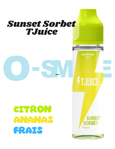 Sunset Sorbet "Citron, Ananas, Frais" 50ml - TJuice